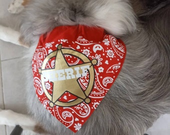 Customizable dog bandana