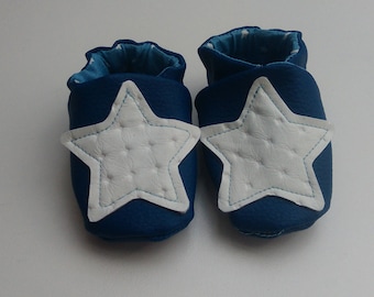 Stars model soft leather slippers