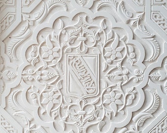 Nasrid Shield Stucco Wall Plaque