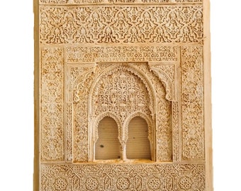 Double archway window - Alhambra Miniature carving