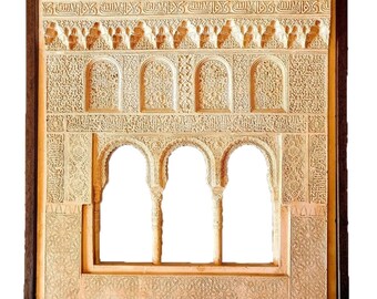 Hall of the two sisters - Alhambra Miniature carving