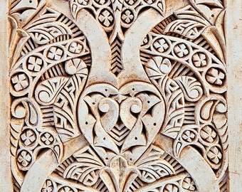 Caliph arabesque alhambra carving