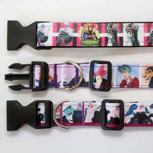 Dog collar for large dog gift idea for new dog mom Ursula and dog collar for puppy maleficent dog accessory fashion for for a baby gift
