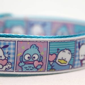 Dog Collar HELLO KITTY  Dog Collar Hello Kitty handmade dog collar Pekkle gift idea dog collar Hello Kitty pet gift idea for girl fur baby