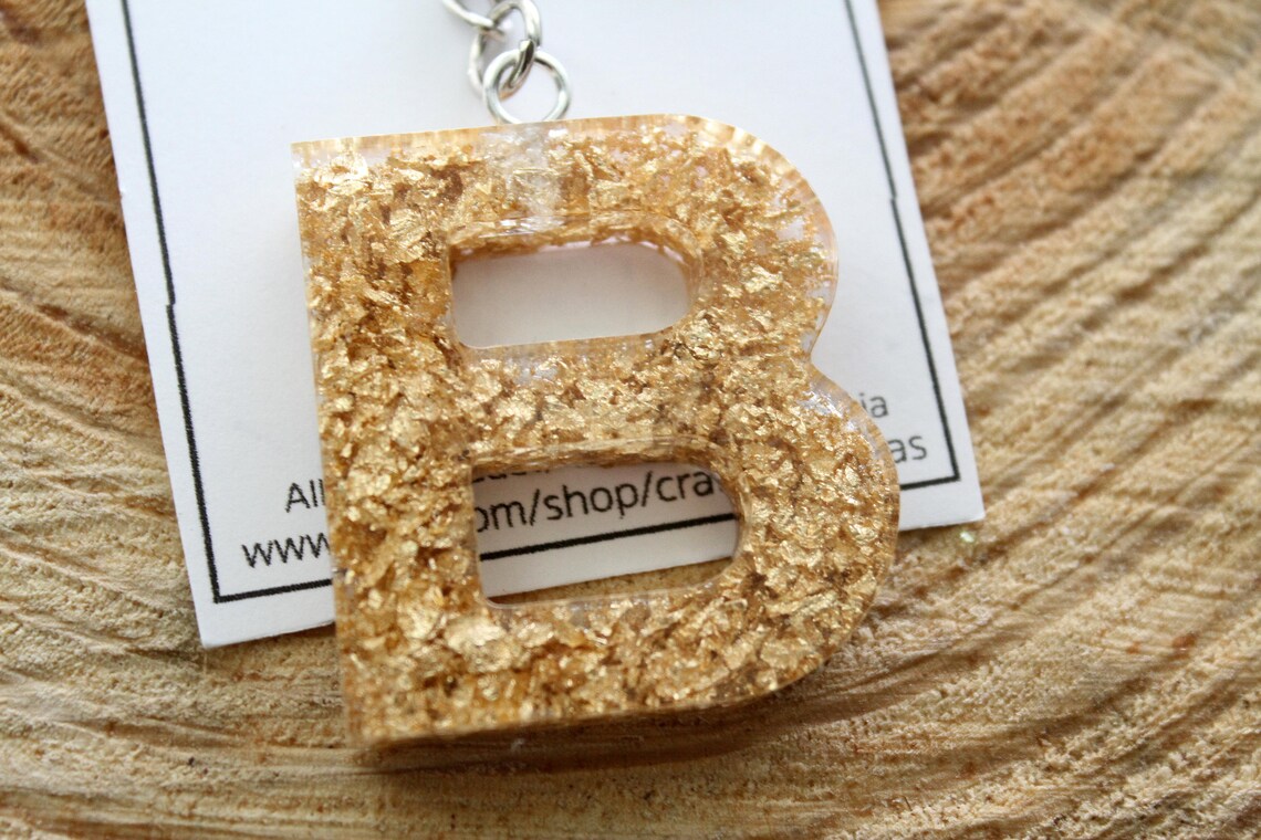 LETTER B KEYCHAIN Colorful and unique letter keychains fun Etsy
