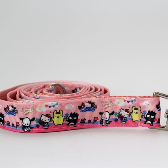 DOG LEASH pet fashion melody gift Handmade Cinnamon Roll dog collar Pink dog leash for new puppy princess gift idea cosplay