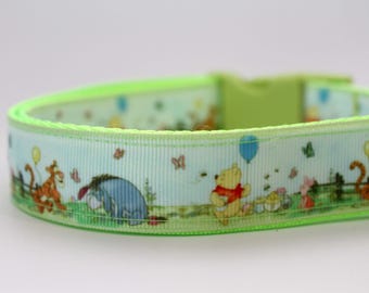 DOG COLLAR Winnie the Pooh fan Piglet’s unique design boy dog or new dog owner gift for Winnie the Pooh collector or best friend girl dog