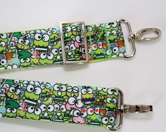 CORREA DE BOLSO Correas de bolso ajustables intercambiables Verde Hola gato Regalo amigo Bolso de mano Correa de hombro Correa de bolso de repuesto resistente