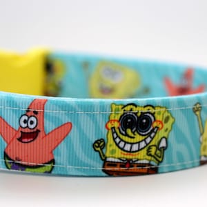 DOG COLLAR SPONGEBOB Dog Collar gift idea for a new dog owner SpongeBob dog collar gift Patrick dog collar ideal for a puppy gift idea