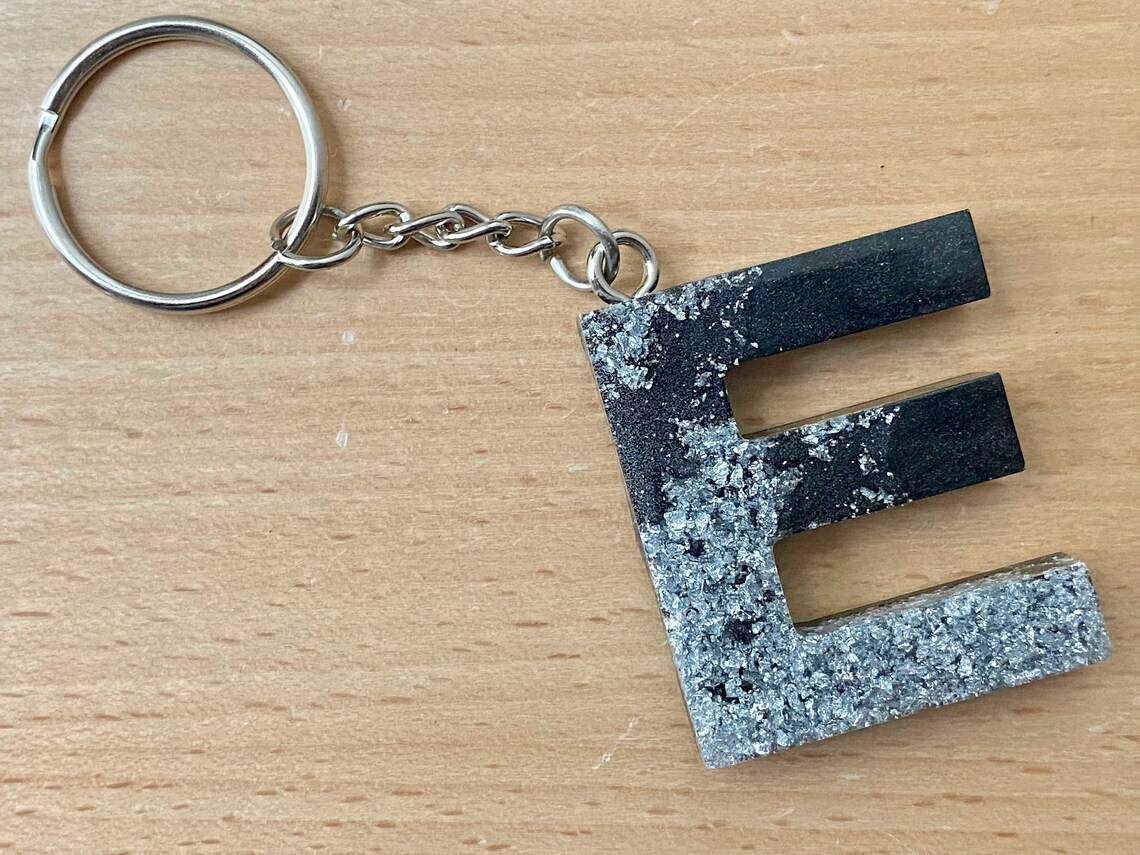 LETTER E KEYCHAIN colorful and unique letter keychains fun Etsy