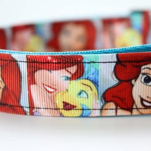 DOG COLLAR Mermaid themed Ariel and Flounder dog collar gift idea for new dog mom collar  large dog unique dog collar gift idea for bestie