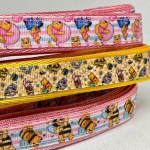 Dog Leash WINNIE THE POOH Dog Leash gift idea for Winnie the Pooh collection Pooh 20 mm dog leash and matching collar Winnie Pooh dog gift