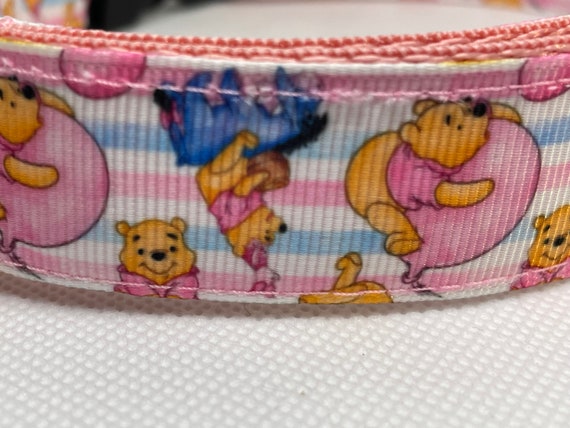 Dog Collar WINNIE THE POOH Pooh Dog Collar Pet Fashion Winnie the Pooh and Eeyore Handmade Dog Collar Nostalgia Pink Winnie the Pooh Etsy UK