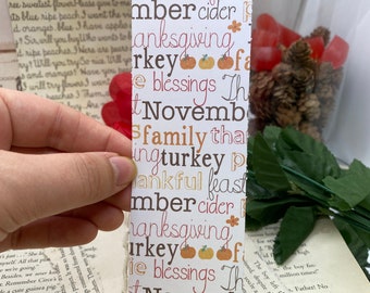 Thanksgiving Word Bank Bookmark