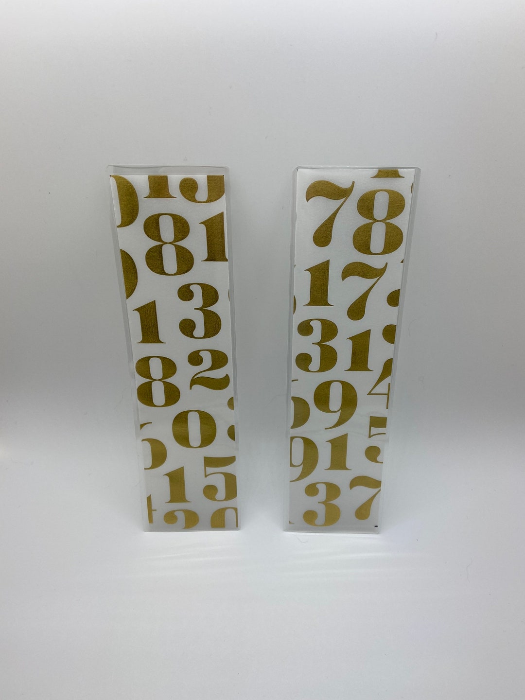 Handmade Number Bookmark (laminated, With or Without Tassel) - Etsy