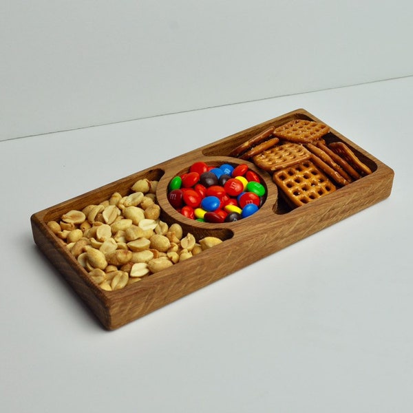 Wood Snack Tray Etsy