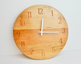 Wood Clock | Modern Clock | Minimalist Clock | Simple Clock |