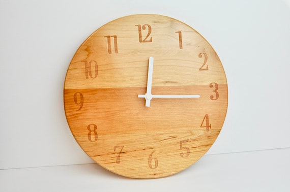 Modern Wood Clock: Minimalist Style, USA Made