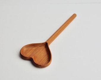 Heart Shaped Wood Spoon