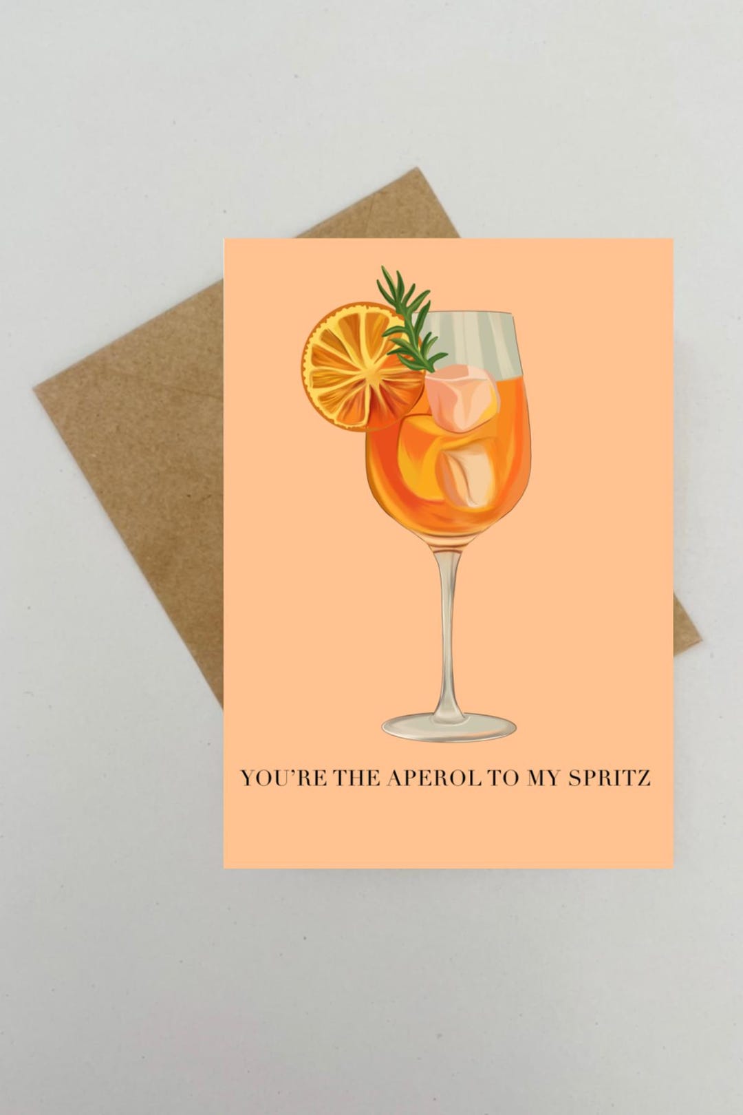 The Aperol to My Spritz Greeting Card - Etsy