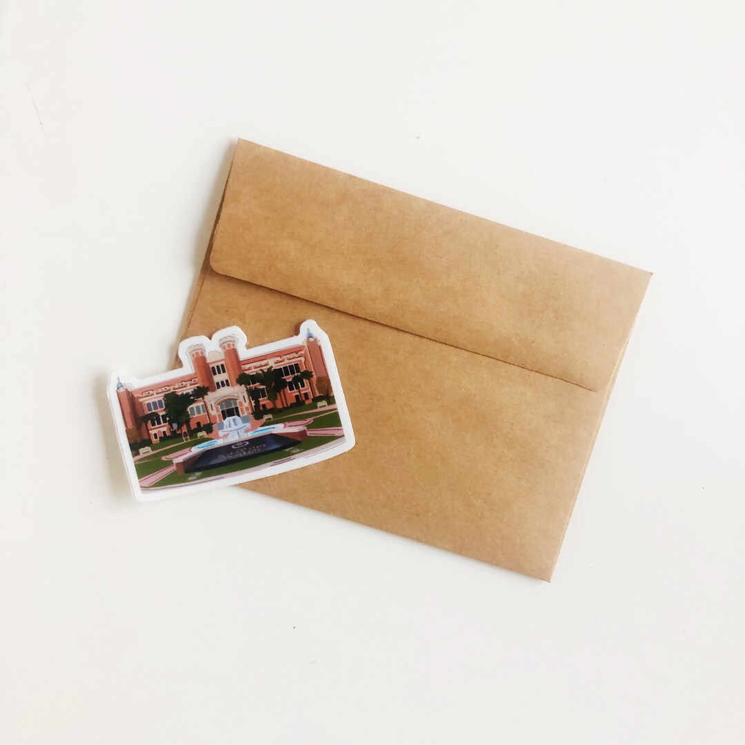 Fsu Post It Sticker FSU Westcott Fountain Sticker - Etsy