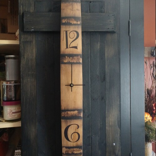 Custom Wine Barrel Stave Clock Etsy
