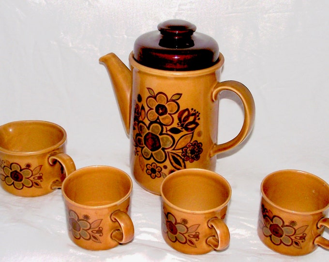 Vintage kitchen / Retro Palisy  set / Royal Worcester  coffee set / Company / retro coffee / vintage coffee set /