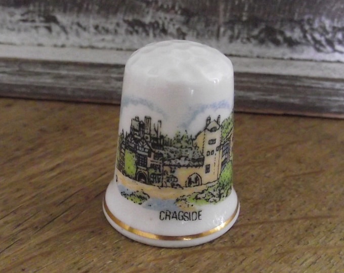 Vintage thimbles /The National Trust / cragside / beautiful Fine Bone China / bone china England made / BRC2/5