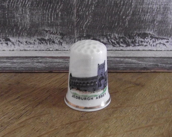 Vintage thimbles / Jedburgh Abbey / British / beautiful Fine Bone China / bone china England made / BRE1