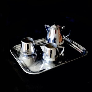 Vintage kitchen / Swan /  Doric Ware  / 1950s tea and coffee set / retro tea pot / vintage coffee / vintage tea