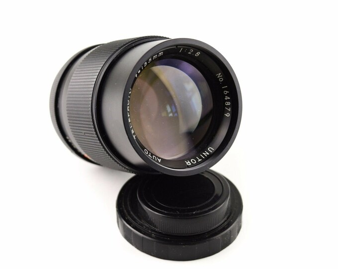 vintage camera  lens /  unitor auto telephoto lens / 35mm /  vintage camera / SLR (L3)