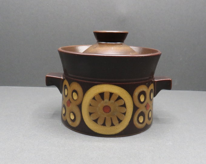 Vintage Denby / Denby Arabesque / denby arabesque lidded soup dish / Vintage Stoneware / Dinnerware / Vintage / Drink ware  / England