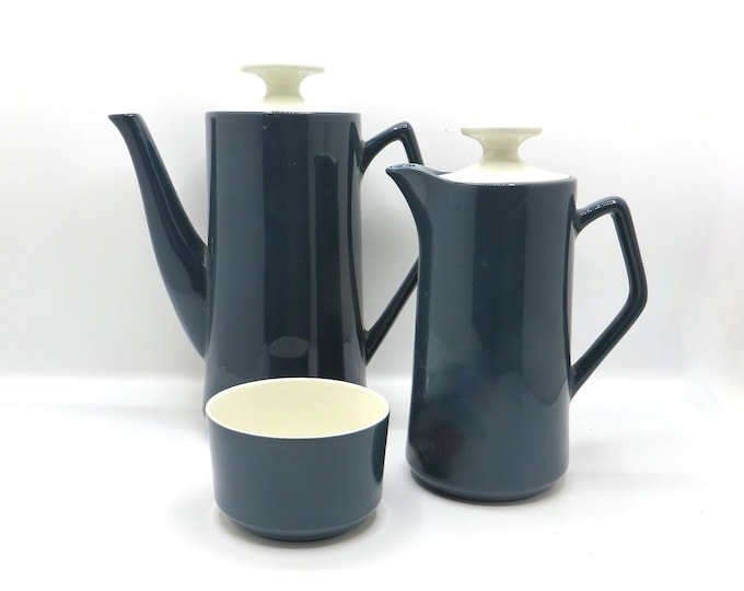 Vintage Beswick discontinued blue  / vintage Rare Espresso / retro coffee / made in England 1960s