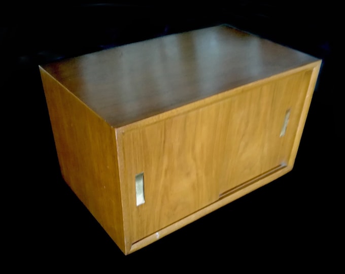 Vintage Office Cabinet / Magazine Rack / vintage  home  cupboard  / retro storage / vintage Record storage / movie prop