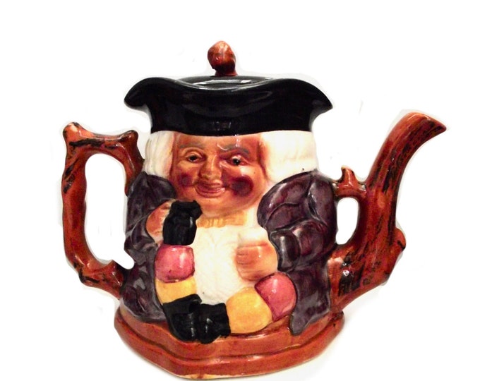 Vintage toby jug / Staffordshire teapot / Excellent condition / large jug / pottery figure / shorter and son England / (RB)