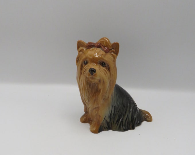 vintage Sylvac Dog Lover /  Yorkshire terrier Collectable dog / Large Ornament pottery figure / retro /