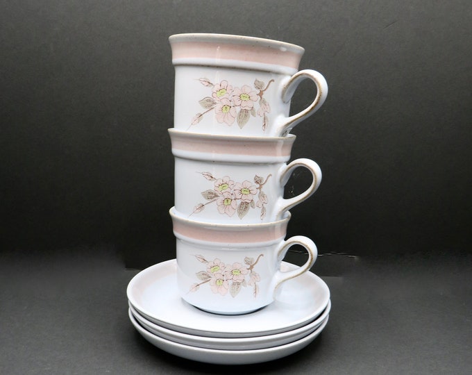 Denby tea set Normandy / 6x vintage denby  / English / denby / discontinued