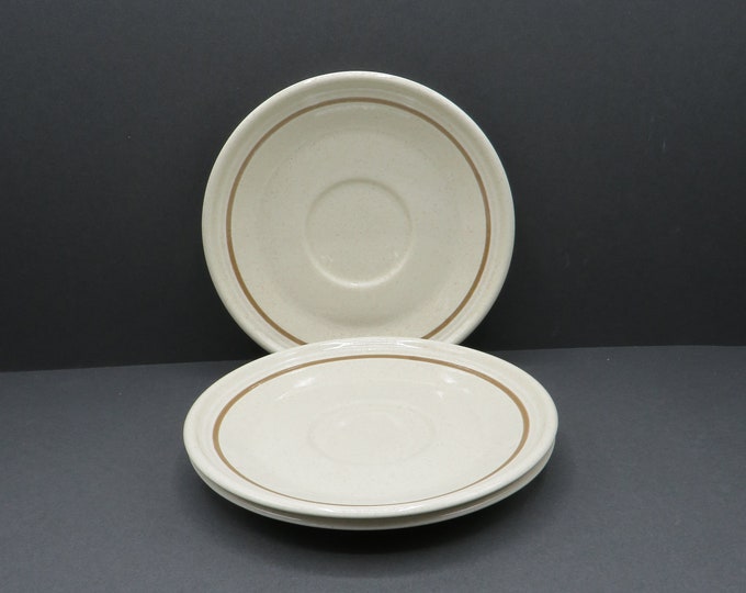 Royal Doulton Florinda saucer x3 / vintage stoneware tea set / English / denby / discontinued
