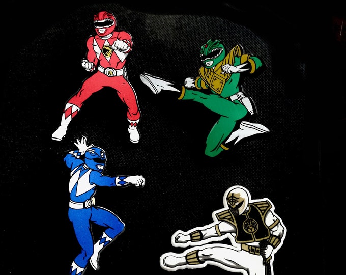 Mighty Morphin Power Rangers / plastic badge / Collectible Badge / Childhood TV Nostalgia