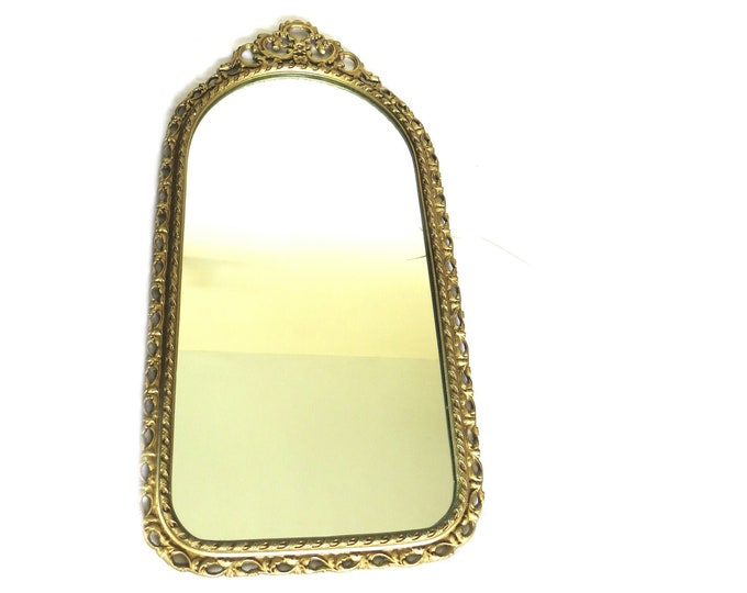 Vintage Wall Mirror / peerart mirror / Made in England / with Gold Frame 1960s-1970's