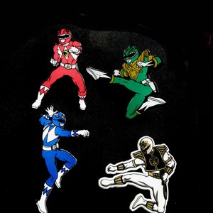 Mighty Morphin Power Rangers / plastic badge / Collectible Badge / Childhood TV Nostalgia