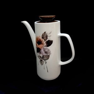 Studio MEAKIN  / vintage coffee pot /  Rare Espresso / ironstone / retro coffee / tea set / by Jessie Tait c1969