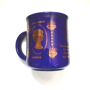 Charles and Diana Mug /  Royal Wedding Commemorative Mug / Blue And Gold Coffee Mug / official item / Made in England / mug vintage cup (RB)