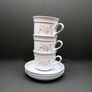 Denby tea set Normandy / 6x vintage denby  / English / denby / discontinued