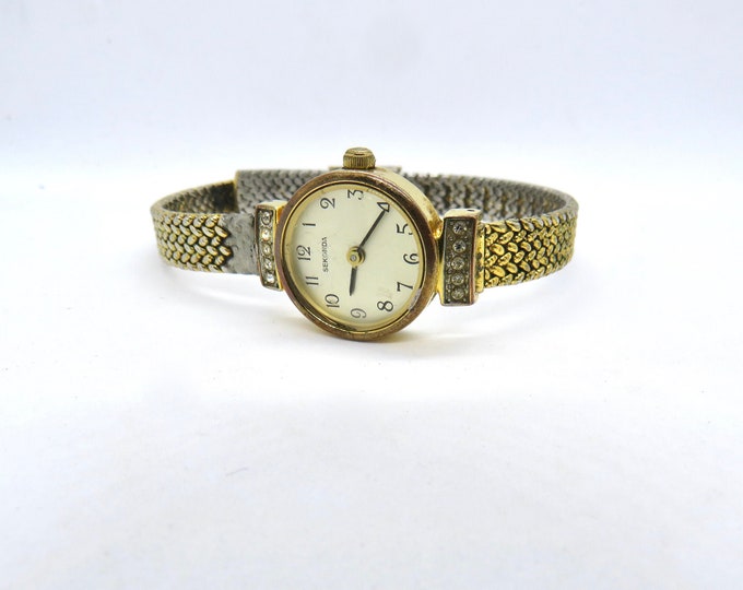 vintage gold watch / Sekonda classic ladies Watch / beautiful vintage bracelet / quartz watch / Gold watch / watch / vintage ladies / watch