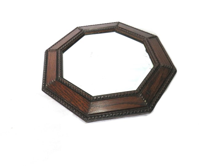 Oak Wood mirror / Antique mirror  / wood Framed Mirror / home decor / oak mirror/ gothic