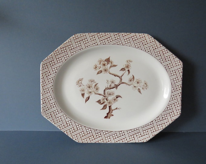 Vintage J&G Meakin / Royal Staffordshire Meat plate /  Ironstone Innocence Alfred Meakin /  / English China / meat plate