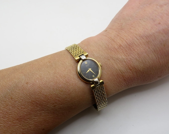 vintage watch seiko / 6.8" wrist womens Watch / Vintage watch / quartz watch / Gold watch / watch / vintage ladies gift for her (A10)