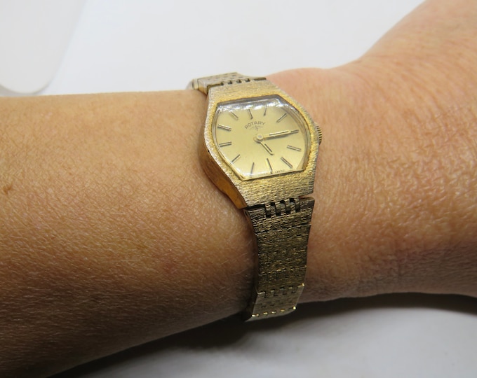 Vintage gold mechanical watch / womens Gold Dress Watch /  ladies Watch /  Gift for her