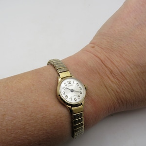 Vintage mechanisch horloge / dames gouden horloge / dameshorloge / cadeau voor haar k26